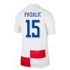 Conjunto (Camiseta+Pantalón Corto) Croacia Pasalic 15 Primera Equipación Euro 2024 - Niño